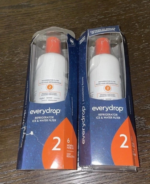 2x NEW SEALED Whirlpool Ice and Water Refrigerator Filter EDR2RXD1 Everydrop 2