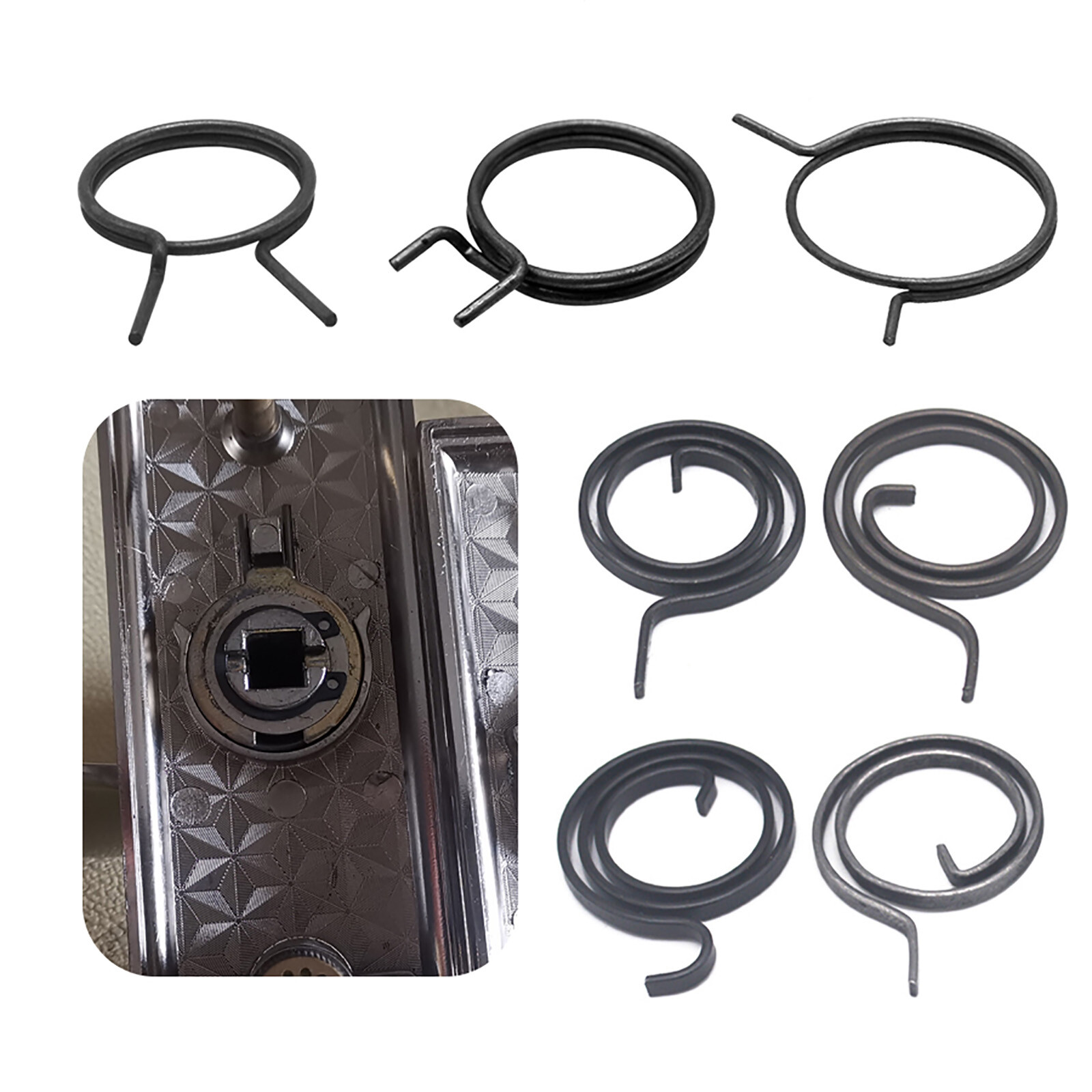 Door Lock Spring Accessories Door Handle Torsion Spring Lock Core Replacement