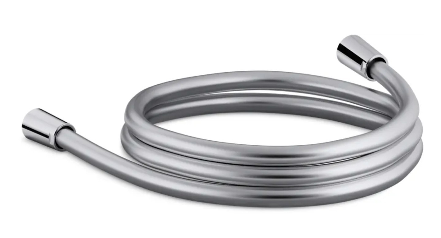 59In PVC Extra Long Smooth Flexible Anti-Kink Handheld Shower Hose Silver