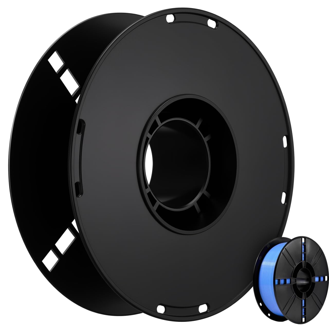 7.8 Inch Cord Cable Storage Reel Plastic 1kg Black Organizer Empty Caravan