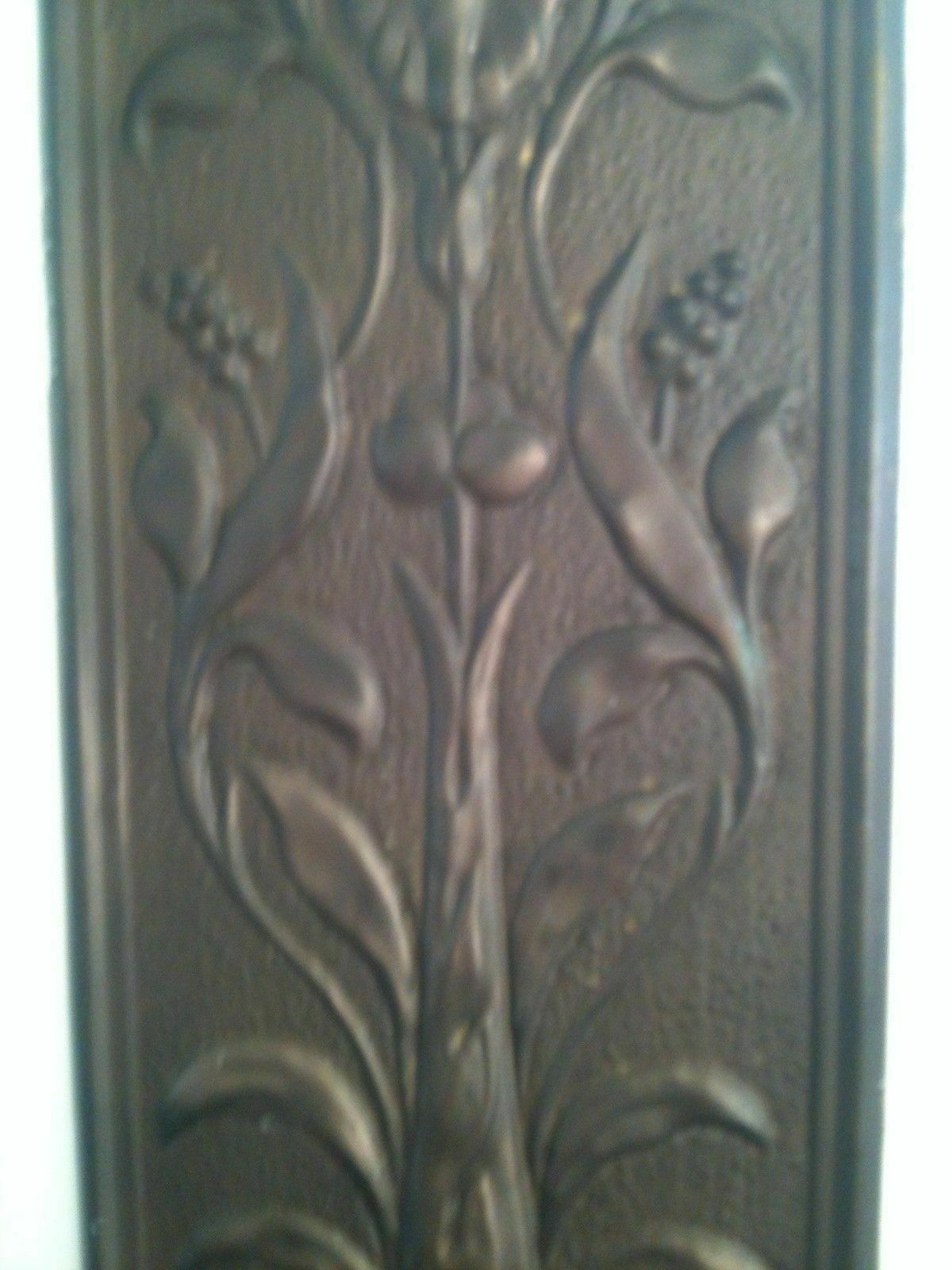 Reclaimed Solid Brass Door Finger Plates Antique brass re finish Oblong 1