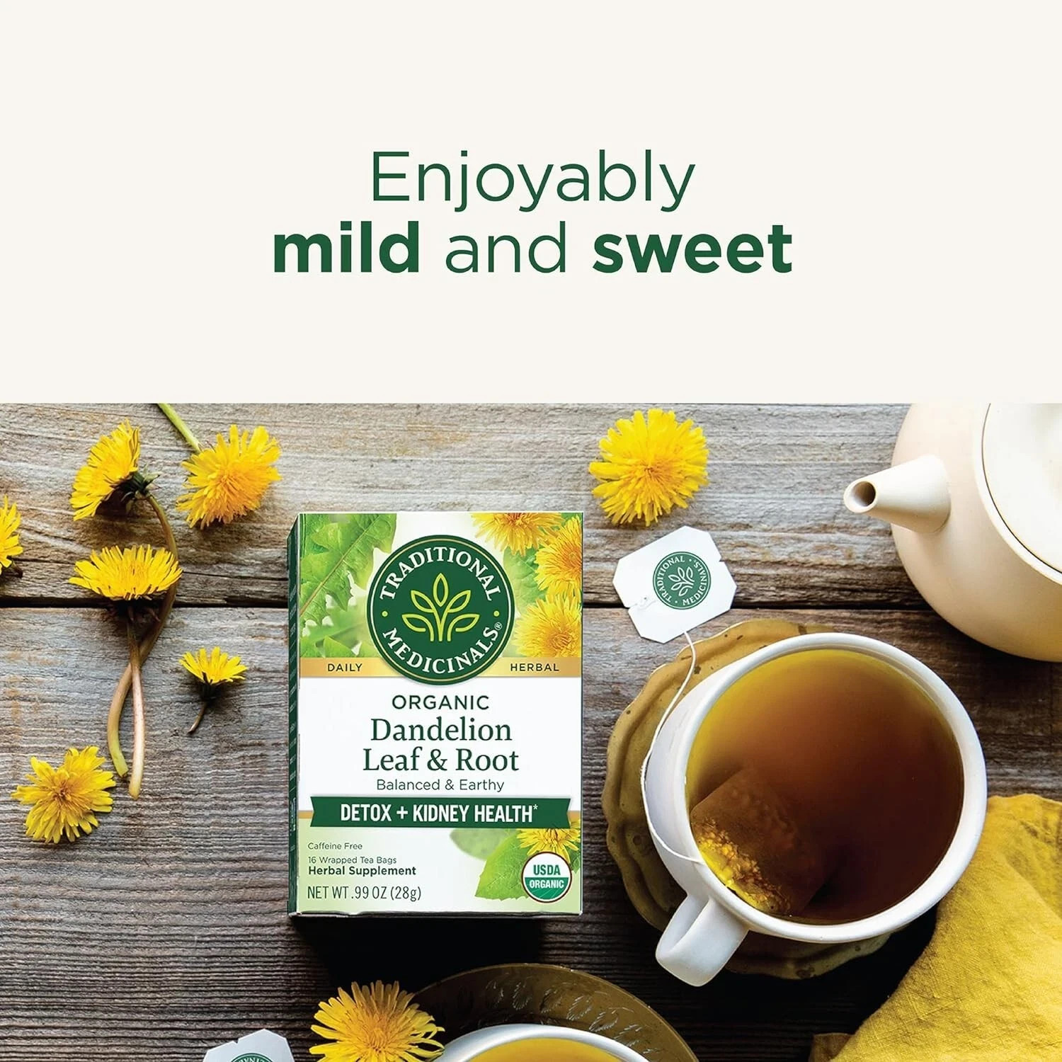 Dandelion Leaf & Root Tea 16 Bag