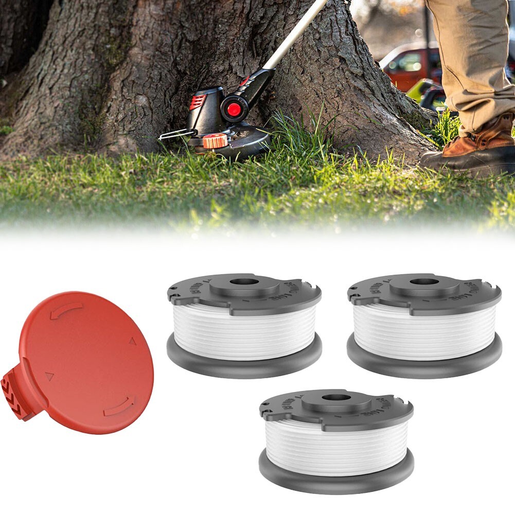 For Hyper Tough Spool Trimmer Line+Cap Cover HT19-401-003-06 & HT19-401-003-07
