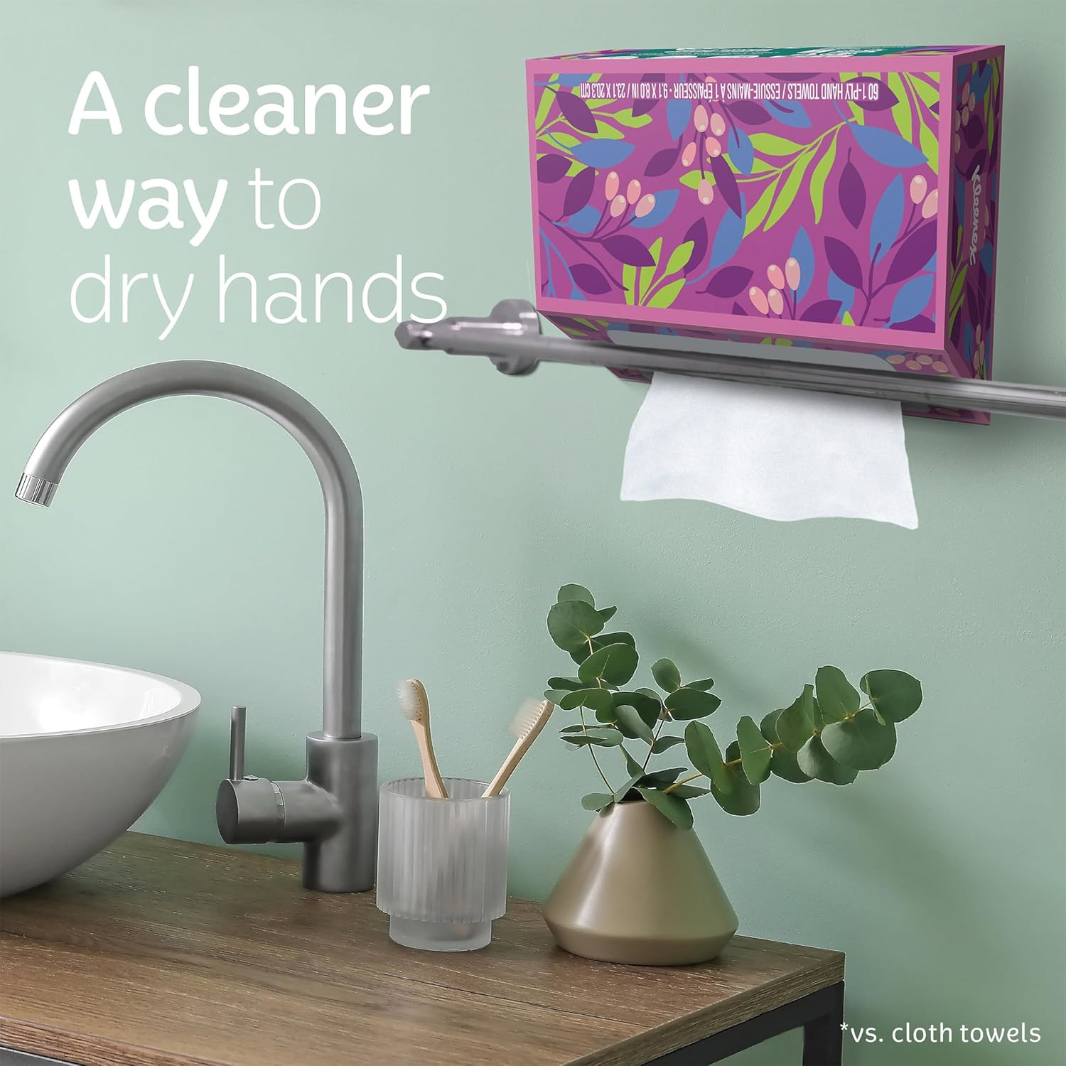 Kleenex Disposable Paper Hand Towels 60 Count Pack Of 6 Cloth Like Fresh Soft