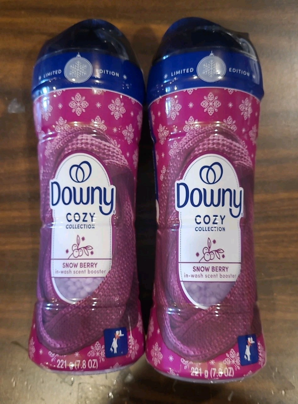 Downy Cozy Collection Laundry Scent Booster Snow Berry 7.8 Oz 2 Bottles