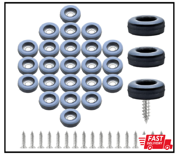 24pcs 3/4″ (19mm) Screw on Furniture Sliders, Teflon Chair Leg 3/4 inch (19mm)