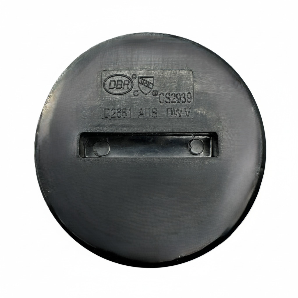ABS Countersunk Cleanout Plug – 1-1/2″ 2″ 3″ 4″ – Black