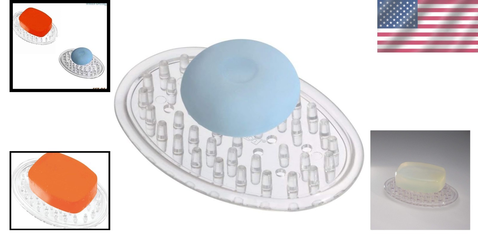 Eco-Friendly iDesign Soap Dish – Versatile Holder for Bath & Kitchen Essentials