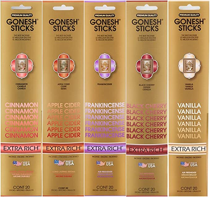 GONESH PREMIUM INCENSE STICKS 20 PACK💕 CHOOSE SCENT BUY 4 GET 4 FREE💥8 IN CART