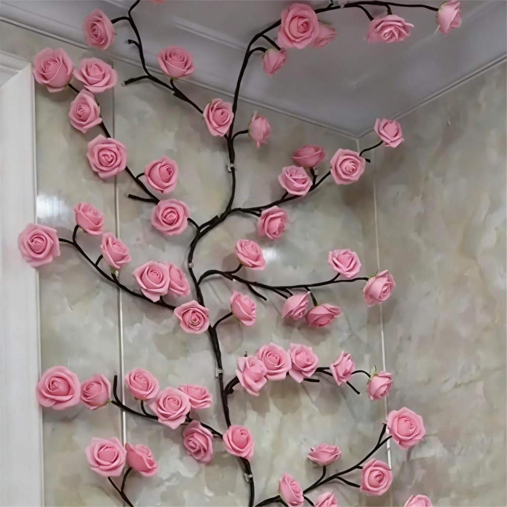 Enchanted Willow Vine Lights for Wall: 96 Led Twinkling Tree Branch Cherry Light