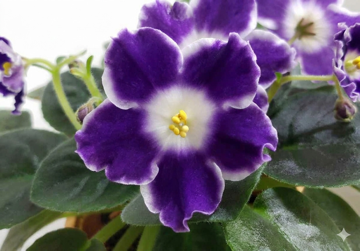 African Violet Plant Blueberry Dessert (Chemichnyy Desert) Large Starter