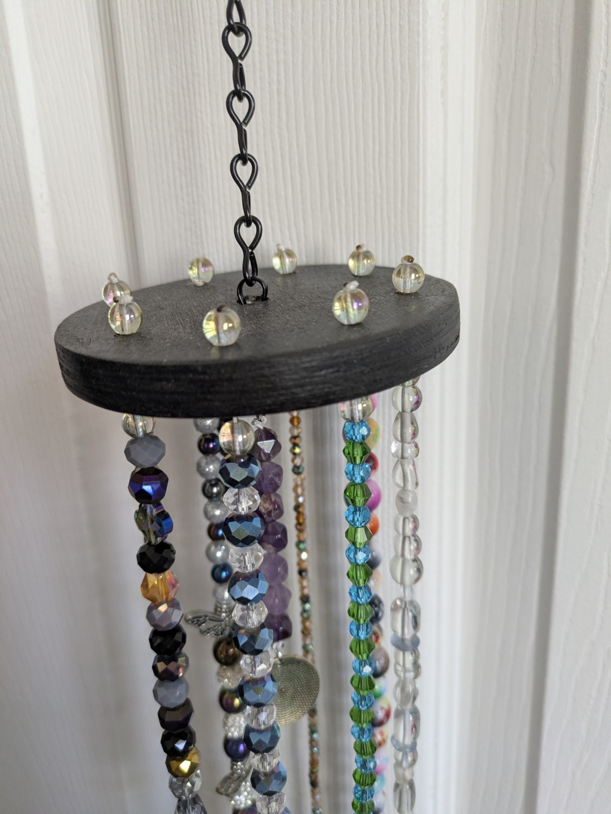 Hand Beaded Suncatcher / Mobile Assorted Colorful Beads for patio or any room