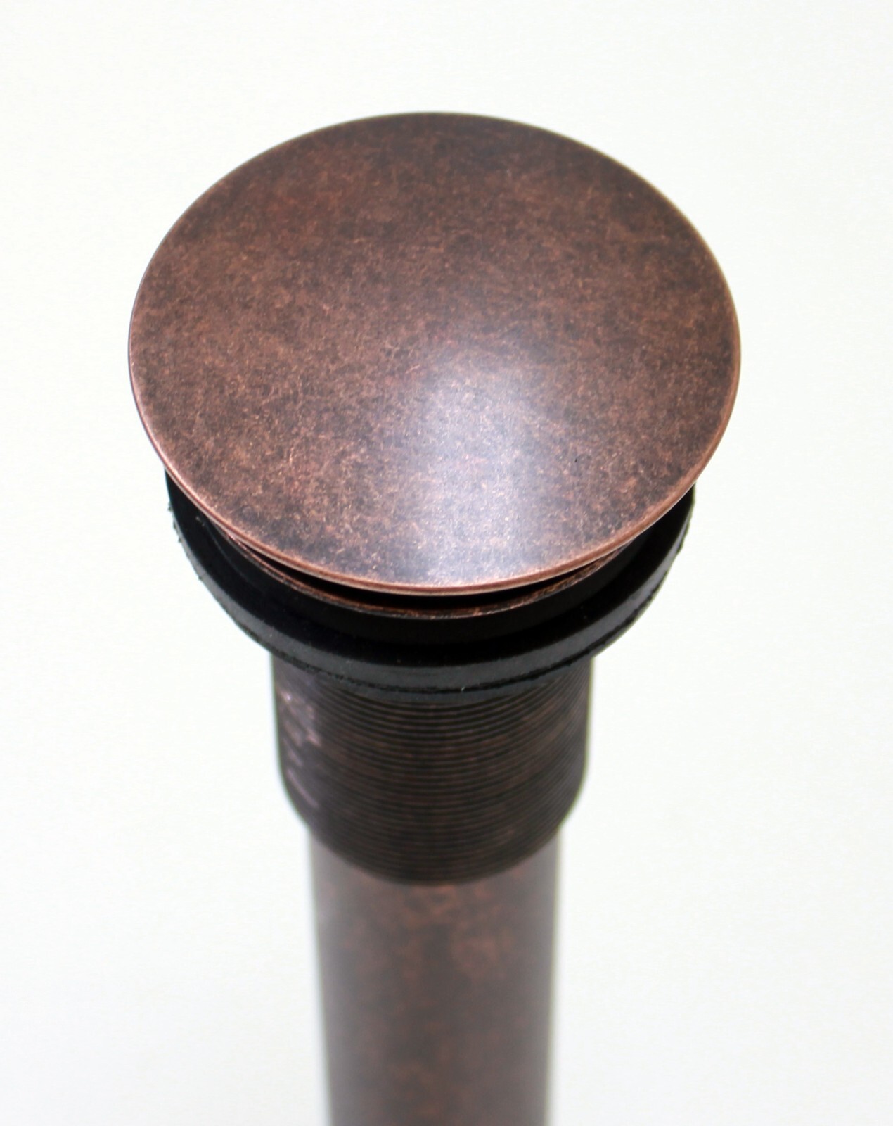 16″ Oval Rustic Copper Bathroom Sink with Pop Up Drain Perfect for Small Spaces