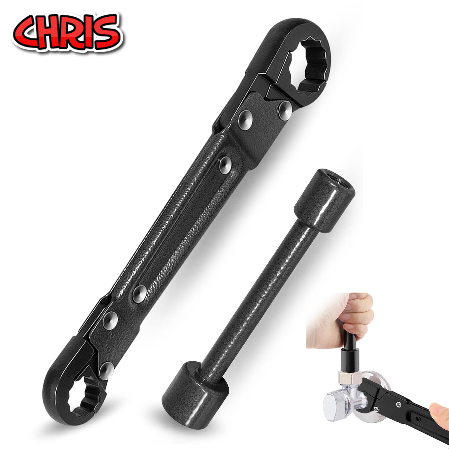 Kwik Tite Angle-On Wrench Kit Professional Plumbing Tool Angle Stop Wrench