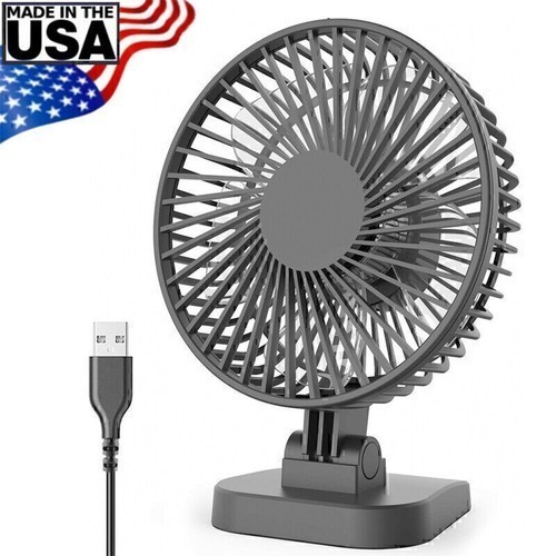 Mini USB Desk Fan Quiet Personal Cooler USB Powered Portable Table Fan US