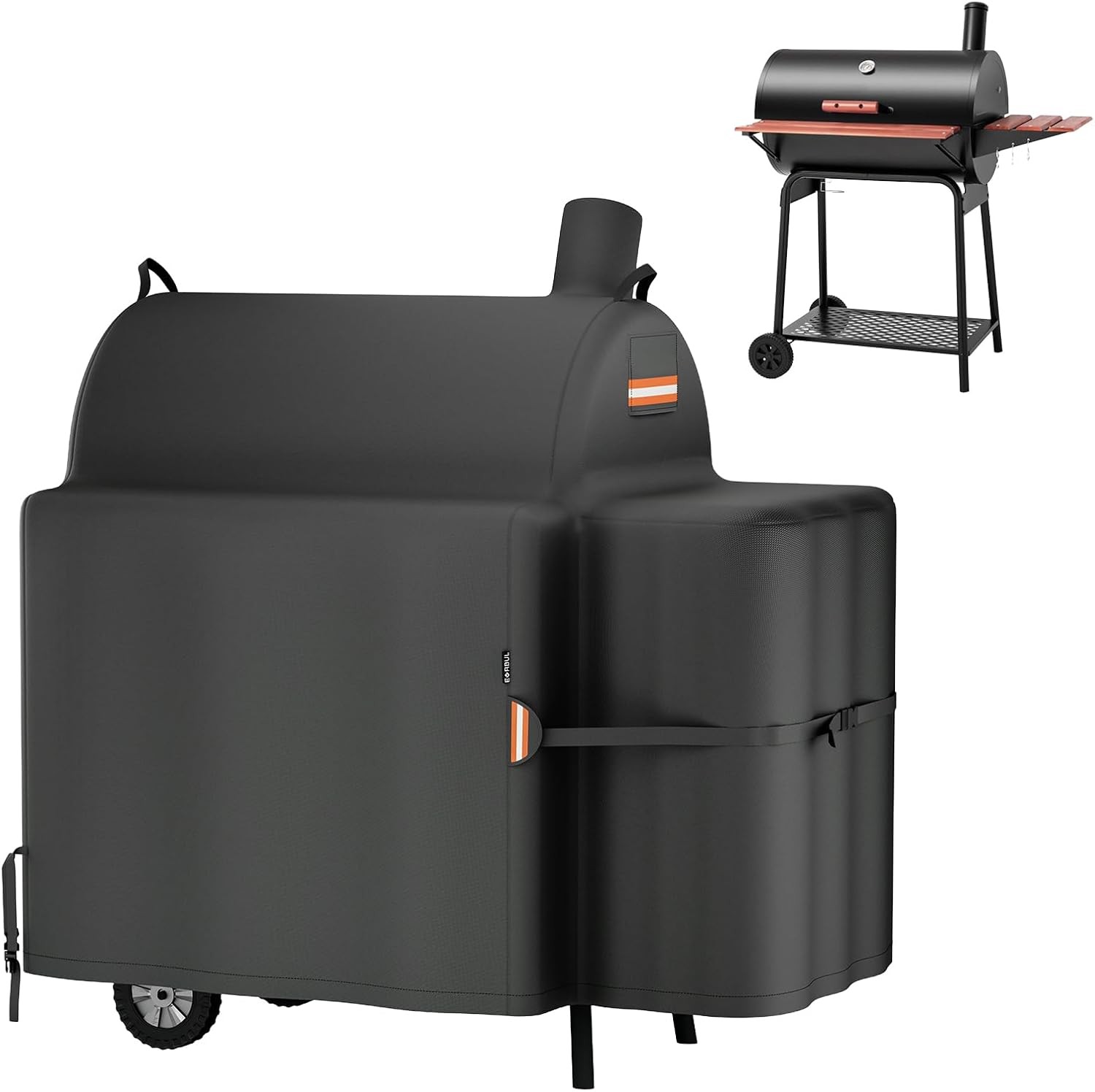 Outdoor Grill Cover for Royal Gourmet CC1830V 30in Barrel Charcoal Grill NEW