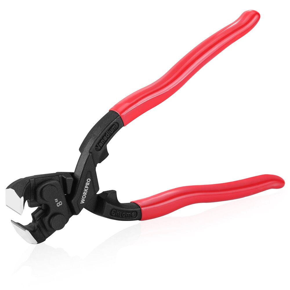 WORKPRO 8 Inch Nail Puller Pliers w/Gripping Jaw High Leverage End Cutting Plier