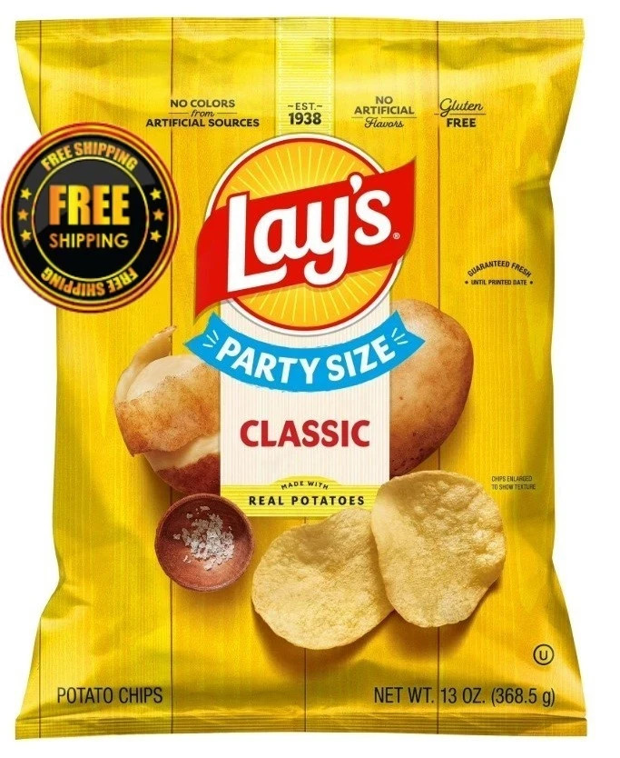 Lay’s Classic Potato Chips in a 13-oz party-size bag