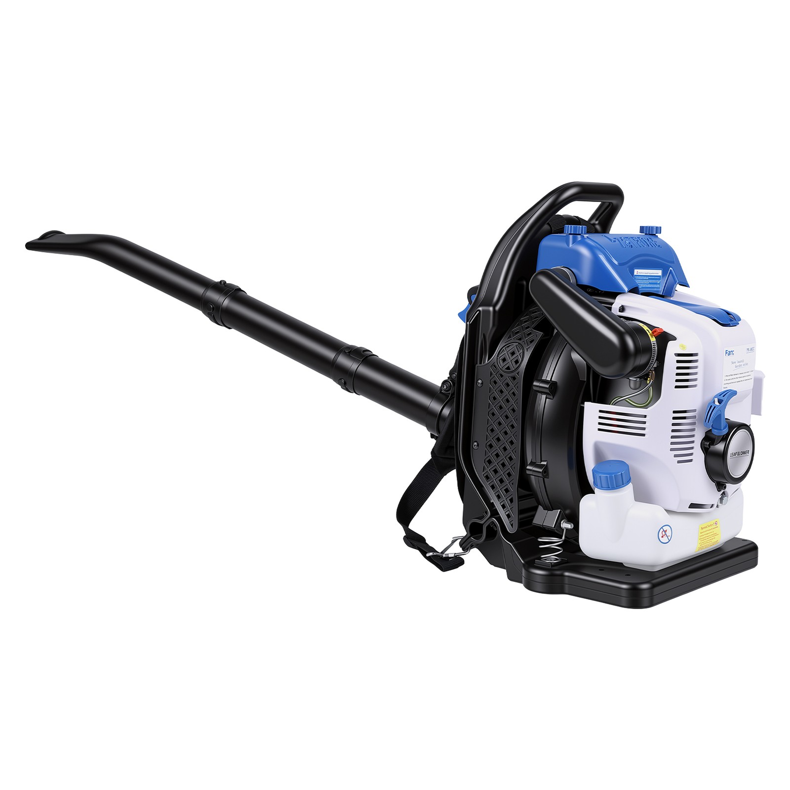 Leaf Blower 75.6CC 4-Stroke Backpack Gas Powered Leaf Blower 275MPH Wind Speed