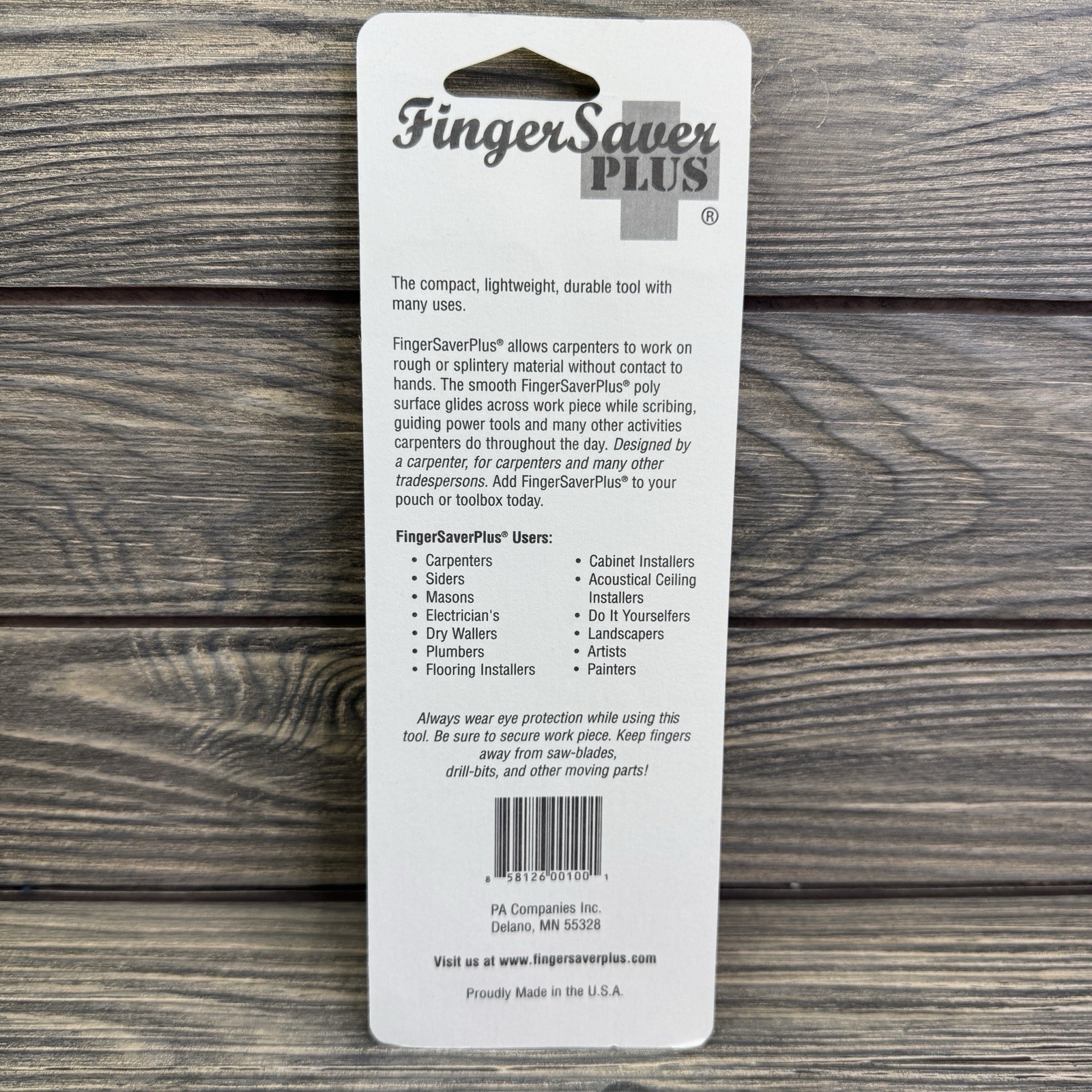 Finger Saver Plus Multi Tool Protector Saw Guide, Magnet, Tape, Deck Made In USA