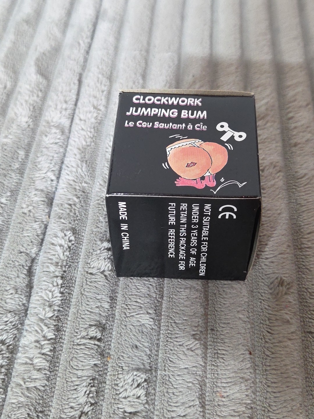 Vtg Wind Up Clockwork Jumping Bum Bachelor Party Novelty Gag Gift G String Toy