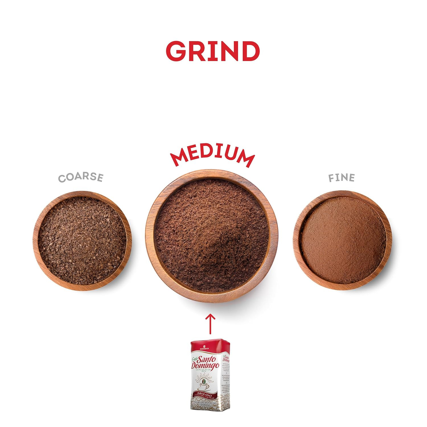 Café Santo Domingo Medium Roast Ground Coffee, 16 Oz, Pack of 4