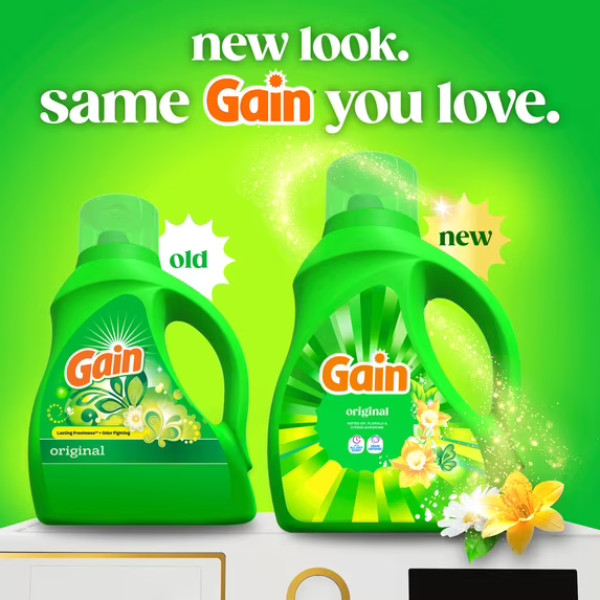 Gain Laundry Detergent Liquid, Now with Odor Defense,81 fl oz, 61 Loads