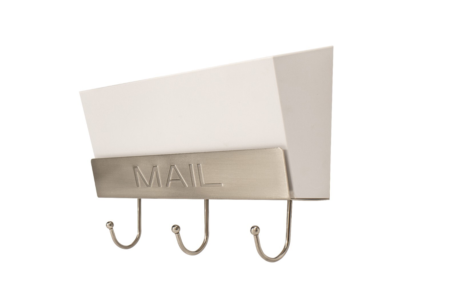 FantasHome Wall Mounted Classic Mail Box Hook Rack with 3 Hooks