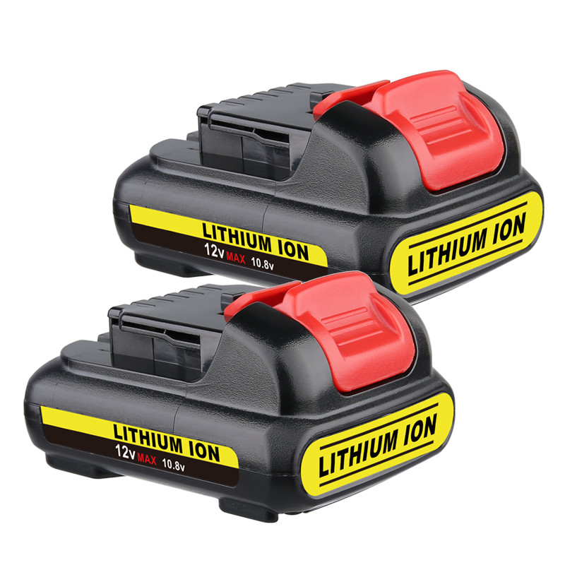 2Pack For DEWALT DCB120 12 Volt MAX Lithium-Ion Battery Pack DCB127-2 DCB122