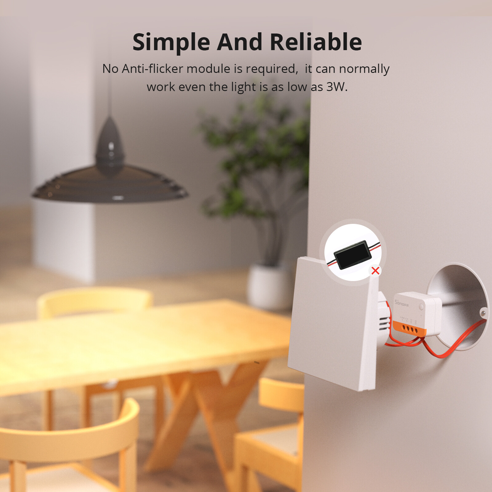 3 Pack SONOFF Smart Zigbee Light Switch No Neutral Wire Required Two-Way Control