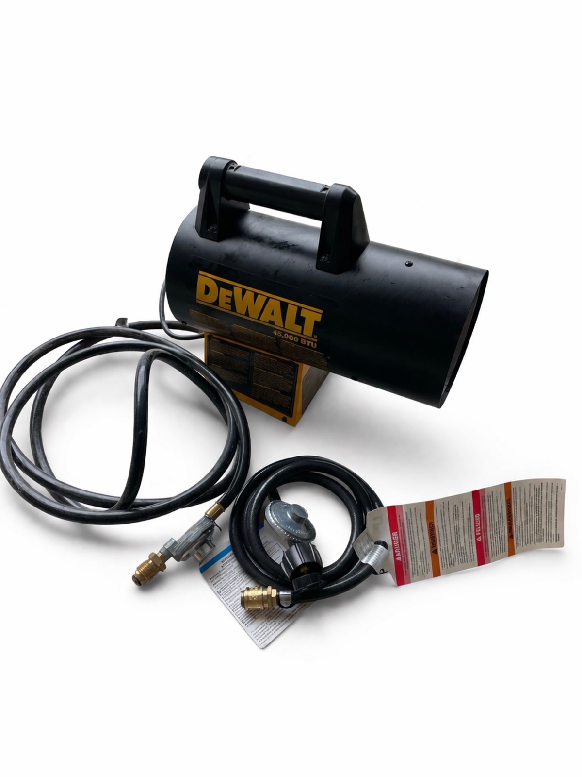 DEWALT 45,000 BTU Propane Portable Heater w/ Hose & Regulator