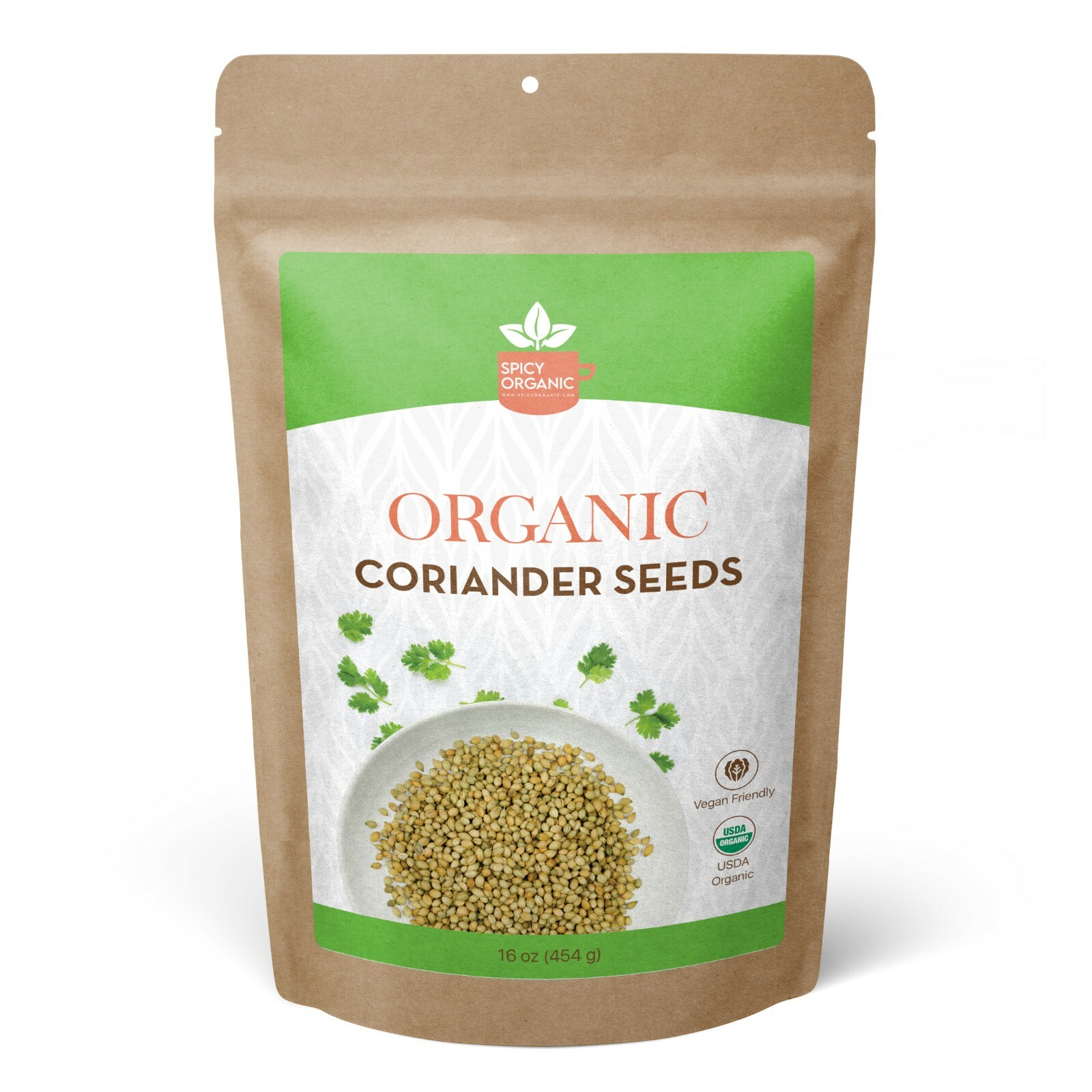 Organic Coriander Seeds – Coriander Seeds Whole -16 OZ