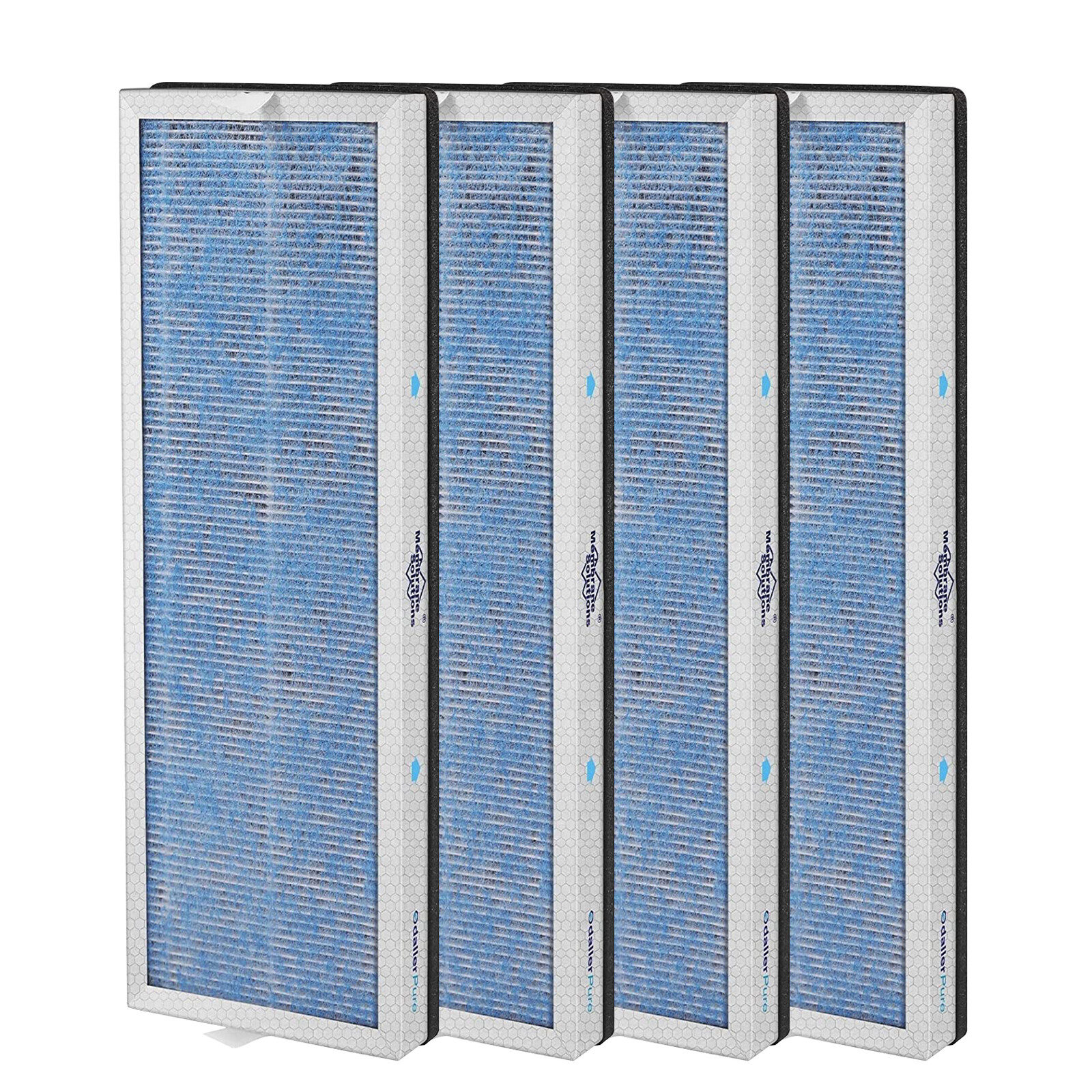 4 Pack H13 HEPA Filter Replacement for Membrane Solutions MS18 MS19 Air Purifier