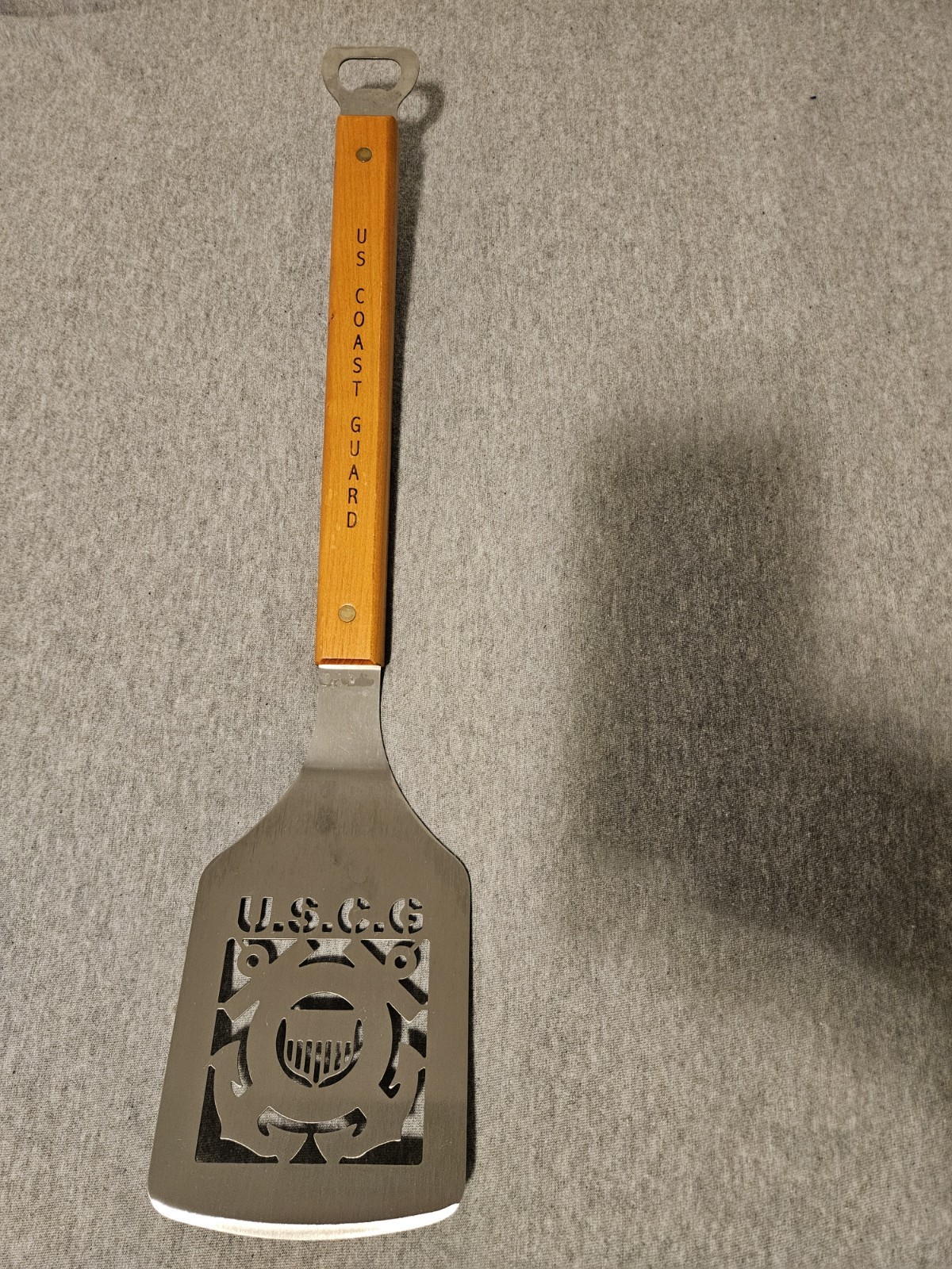 United States US Coast Guard BBQ Grilling Spatula & Bottle Opener Grill Sportula