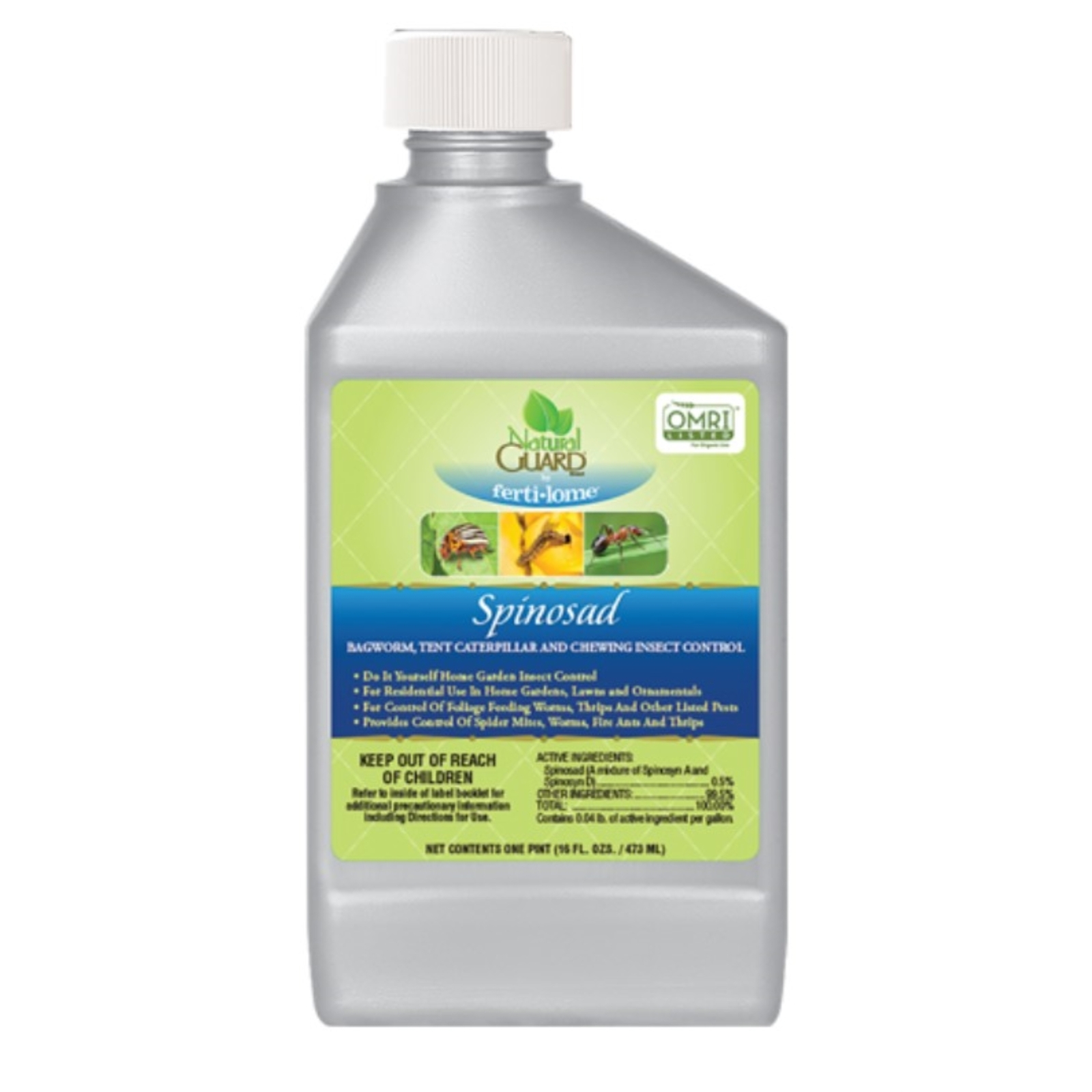 Fertilome Natural Guard Spinosad Insect Control Concentrate, OMRI Listed, 16oz