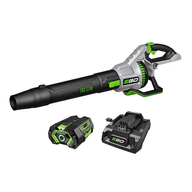 EGO 56-volt 765-CFM 200-MPH Battery Handheld Leaf Blower 5.0 and 2.5 Ah Battery
