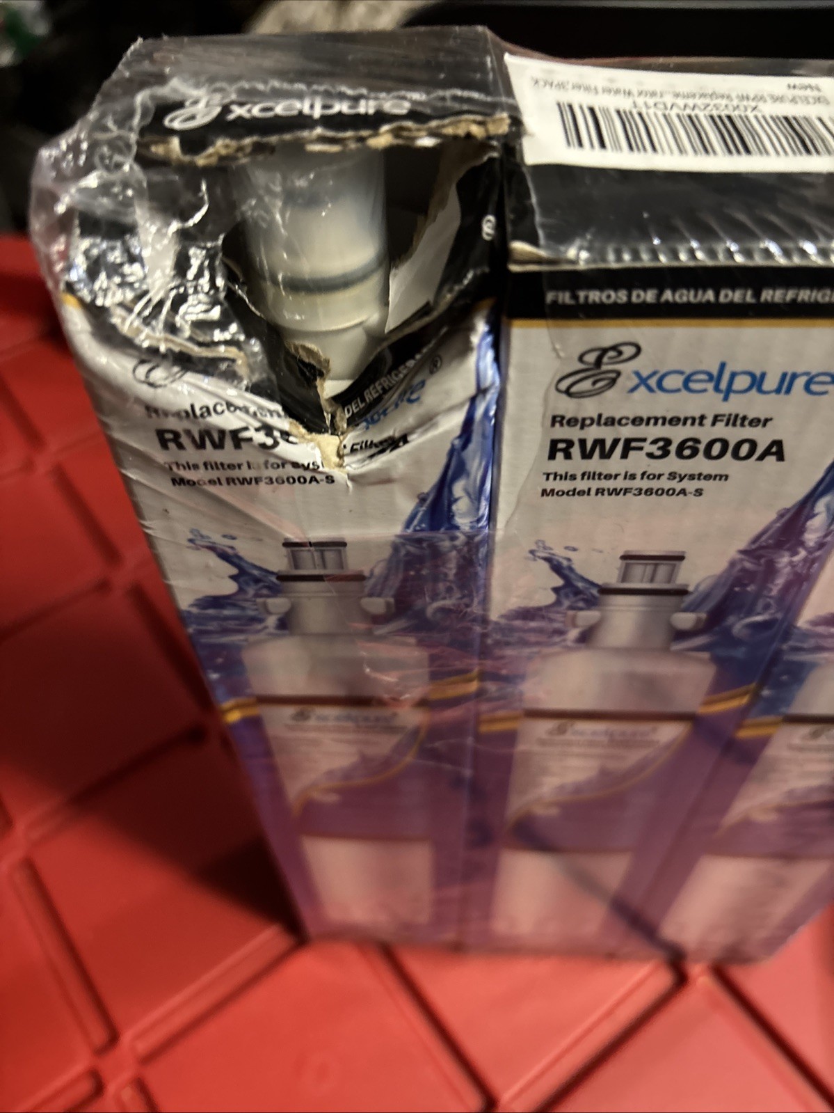 Excelpure Refrigerator Water Filter Replacement RWF3600A -3PACK For RWF3600A-S