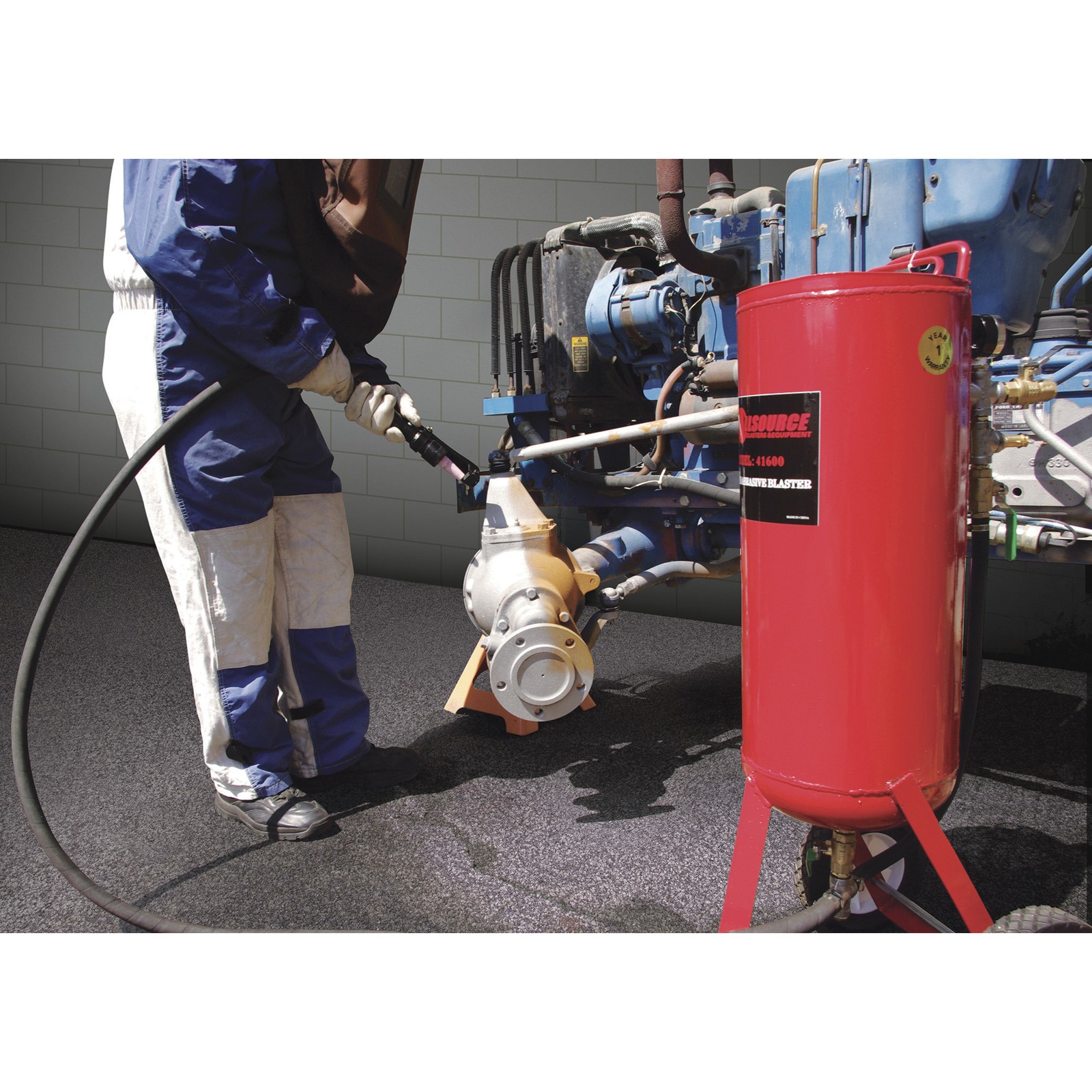 Allsource Abrasive Pressure Blaster, 100-Lb. Capacity, Model# 41600