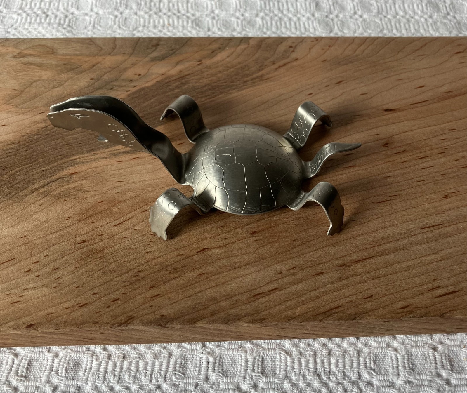 Silver Black & Tan Turtle Beer Tool for Layering Drinks