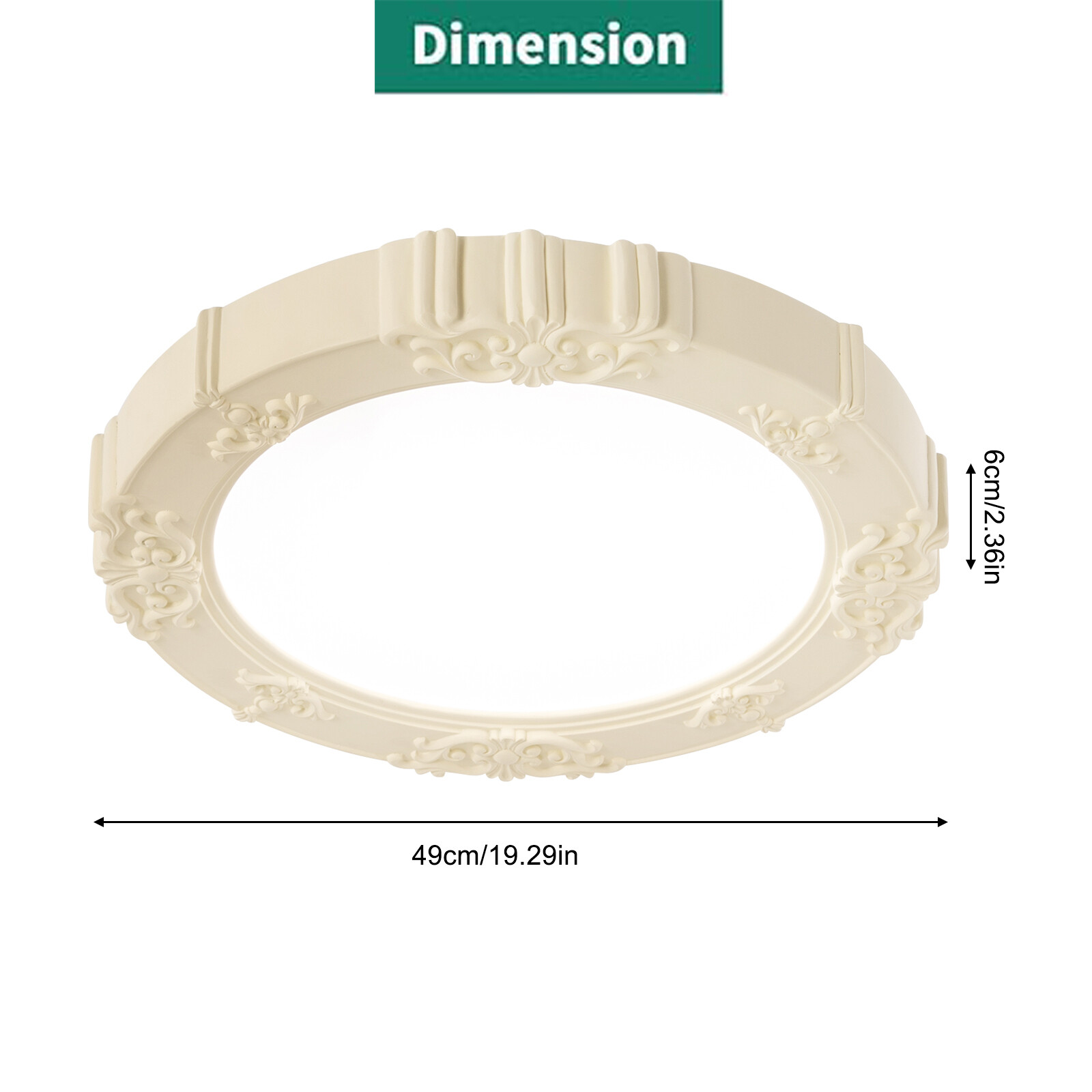 Modern Flush Mount Ceiling Light Acrylic LED Dimmable Chandelier Lamp Fixture