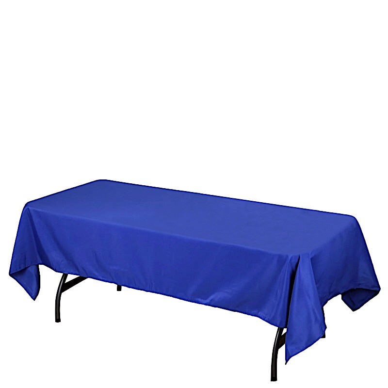ROYAL BLUE 60×126 RECTANGLE POLYESTER TABLECLOTH Wedding Catering Kitchen Dinner