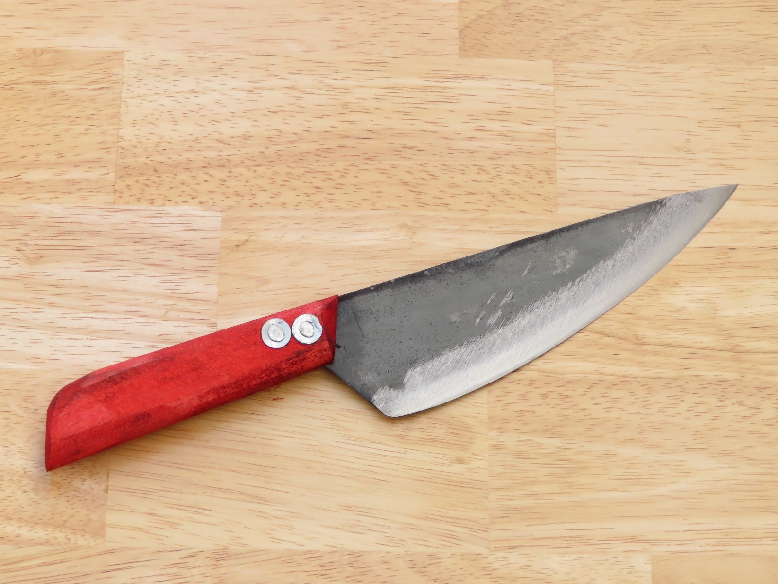 Crude – Asian Carbon Steel Boning Chef Kitchen Knife, Sharp, 6 Inch, Hand Made