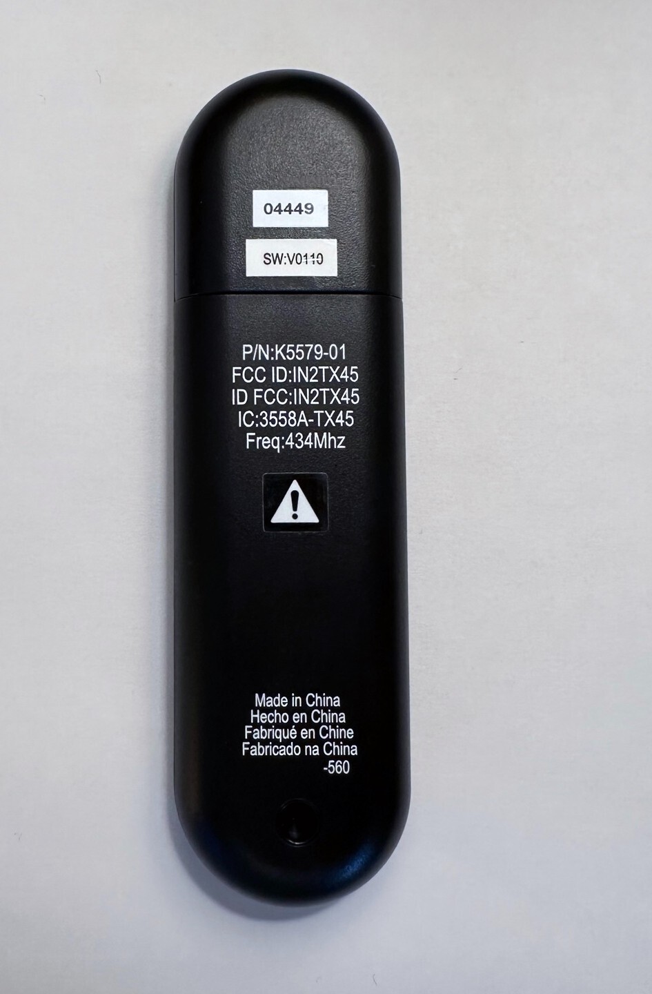 Hunter Fan – Replacement Handheld Ceiling Fan Remote Control – Black – K5579-01