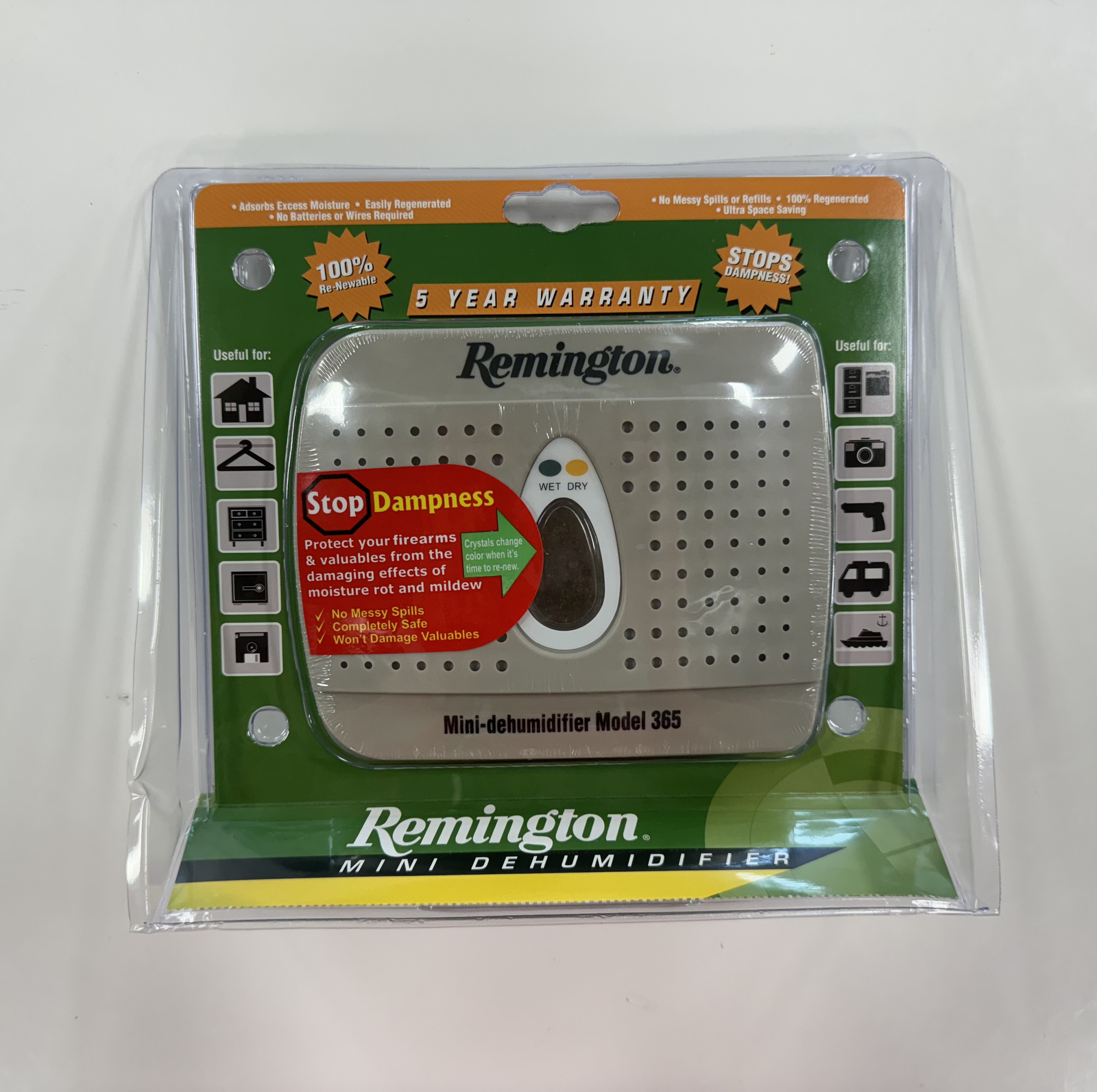 REMINGTON ** MINI DEHUMIDIFIER ** 10 YEAR LIFE SPAN – NEW