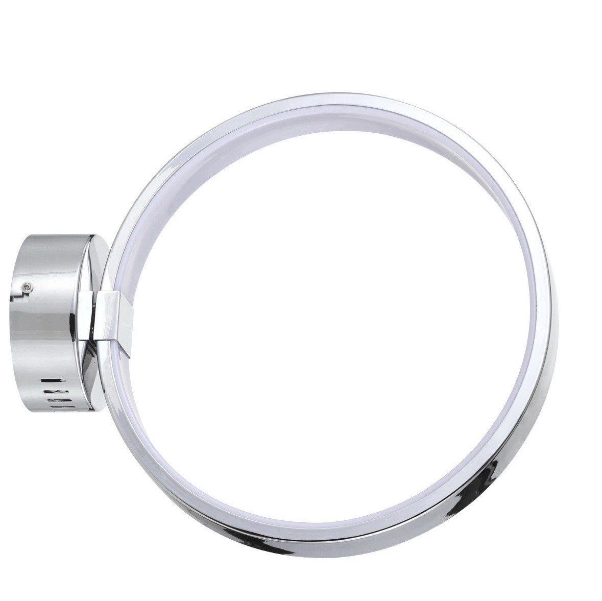 JONATHAN Y Nathaniel 12.25 in. Chrome Dimmable Integrated LED Metal Wall Sconce