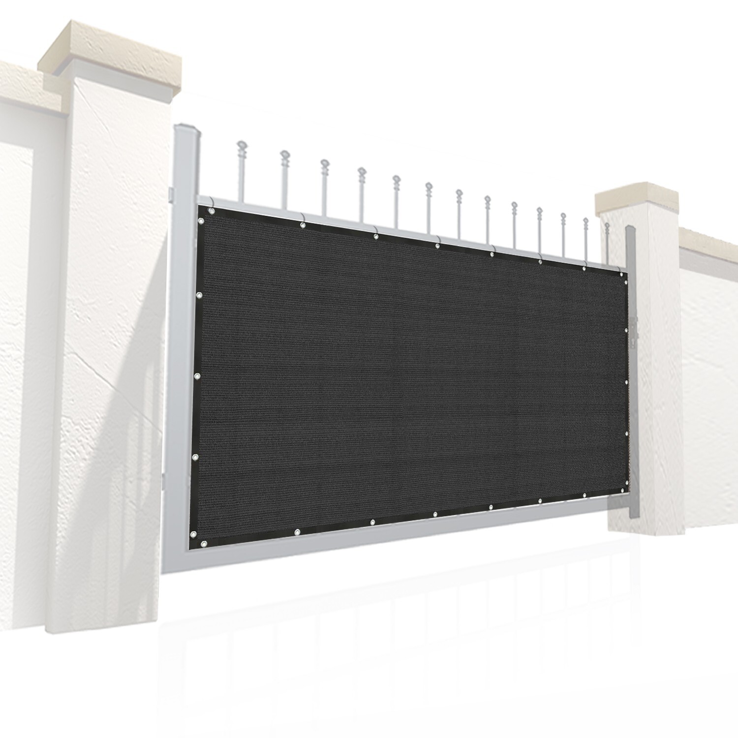 Custom Gate Barrier Privacy Screen Panel Mesh 90% UV Block w/ Grommets / 12”