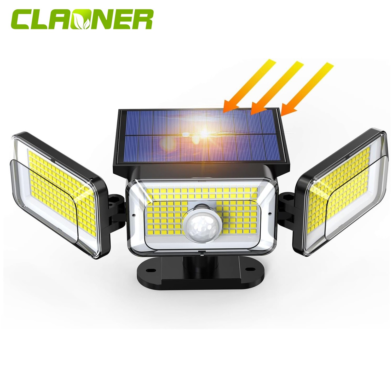 368 LED Solar Lights Outdoor 3000LM Waterproof Motion Sensor Security Wall Lamp