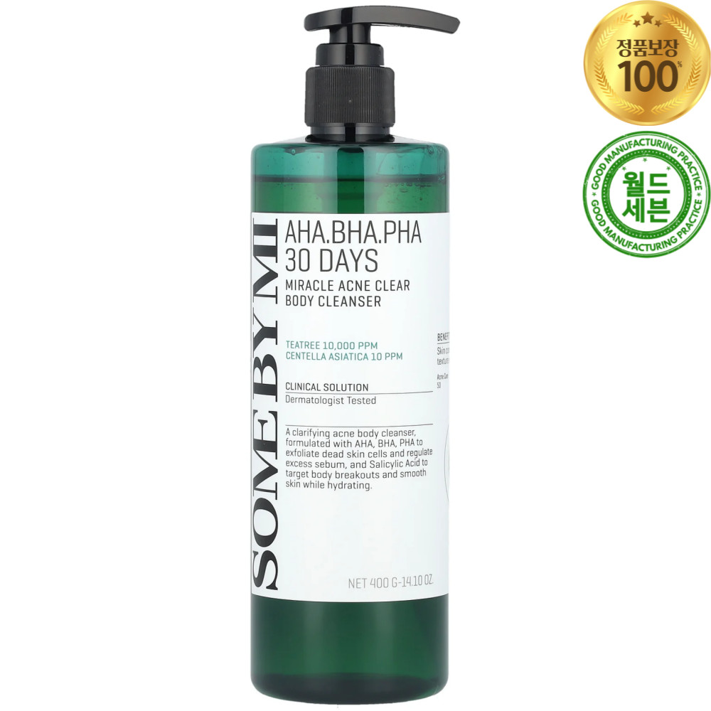 SOME BY MI AHA BHA PHA 30 Days Miracle Acne Clear Body Cleanser 400g K-Beauty