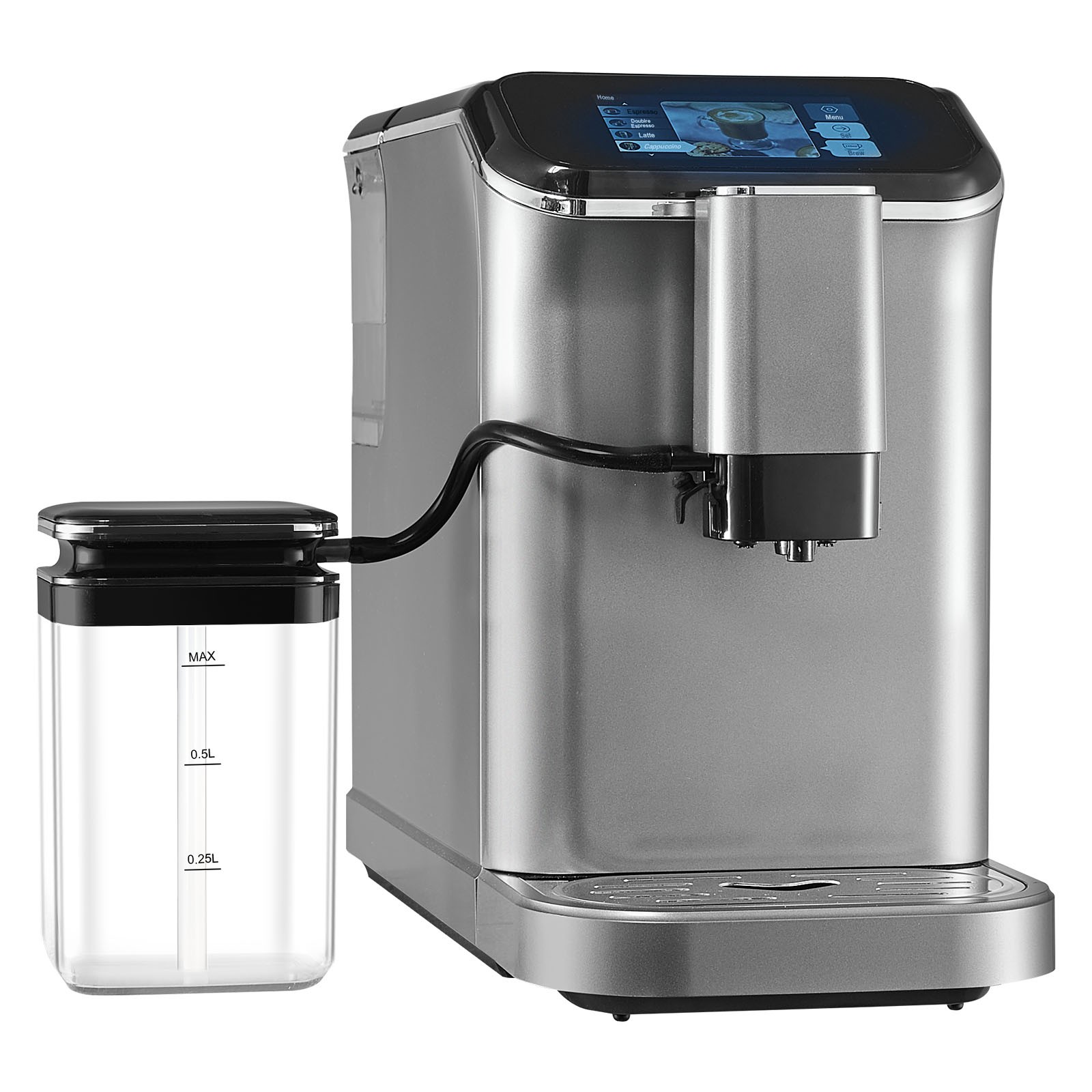 Uimoso Fully Automatic Espresso Machine Coffee Maker Auto Milk Frother & Grinder