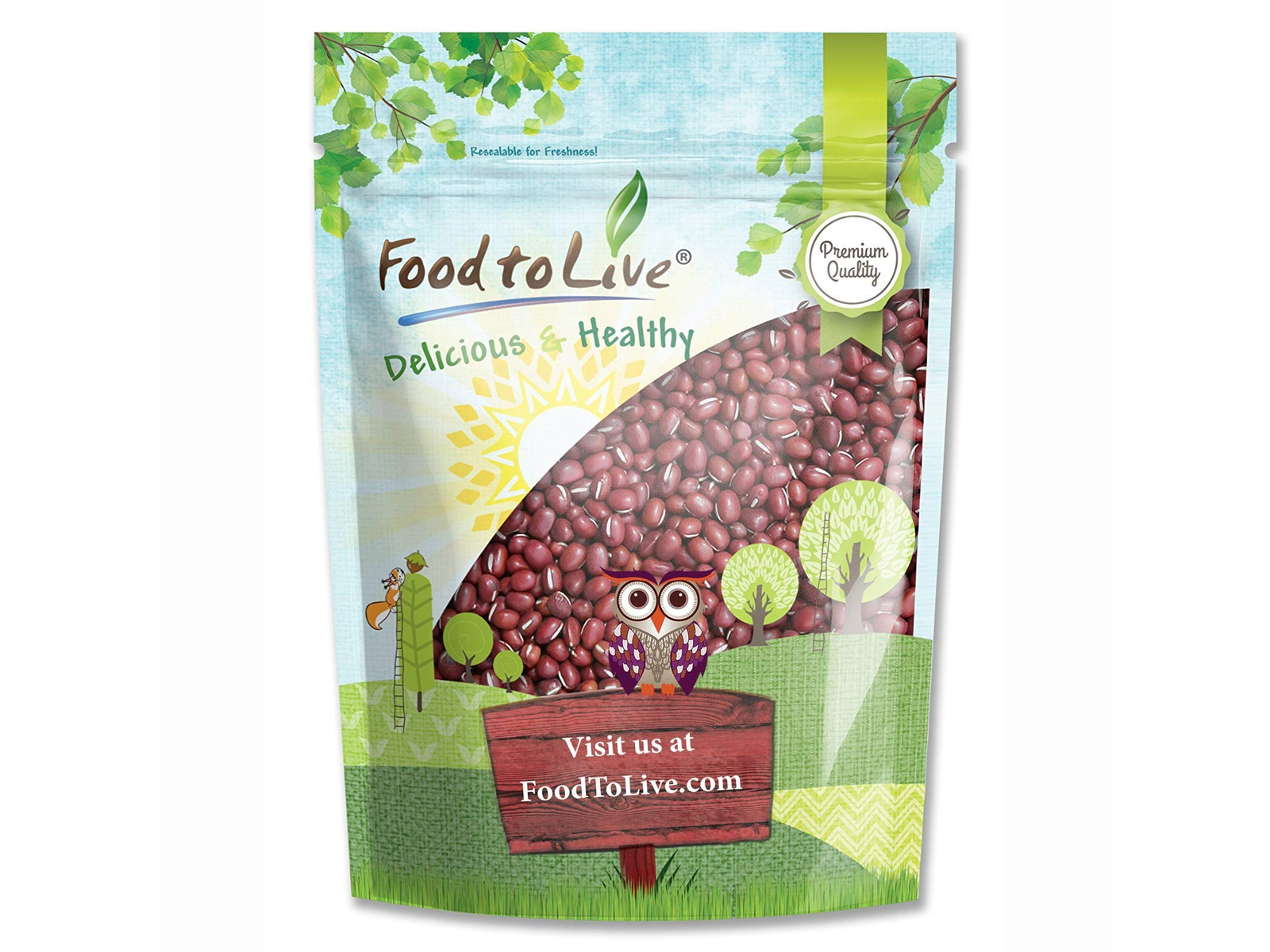 Adzuki Beans — Sproutable , Kosher, Raw, Vegan — by Food to Live